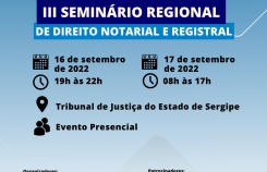 III Seminário Regional de Direito Notarial e Registral de Sergipe