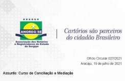 Ofício 027/2021 - Curso de Conciliação e Mediação